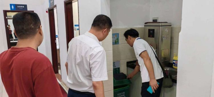 发挥带头推动作用！白云棠景加强对机团单位垃圾分类工作督查