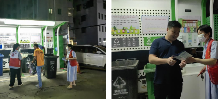 站桶督导齐行动！白云大源开展垃圾分类志愿服务活动